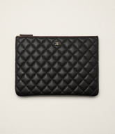 Klassische Pochette mit Reißverschluss Schwarz - Referenz: AP4021Y33352C3906