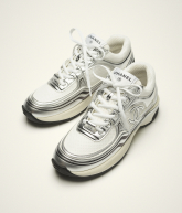 Zapatillas de deporte Tejido y laminado Blanco y plateado - referencia: G39792Y56368K5451