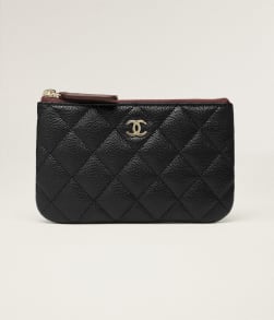 Kleine klassische Pochette mit Reißverschluss Schwarz - Referenz: AP4020Y33352C3906
